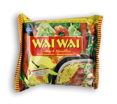 WAI WAI Instant Noodles Artificial Chicken Flavour Halal 2.6 OZ