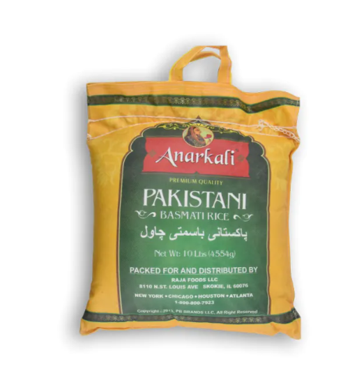 Anarkali Pakistani Basmati Rice 10 LBS